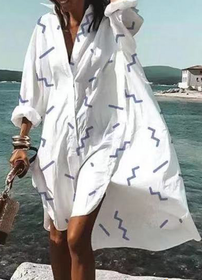 Marta - V-neck shirt dress