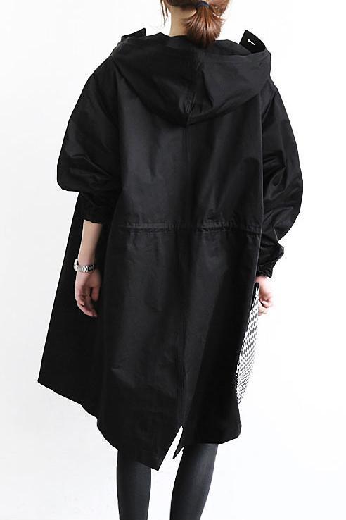 Oversized Hooded Windbreaker Jacket: Stylish and Practical