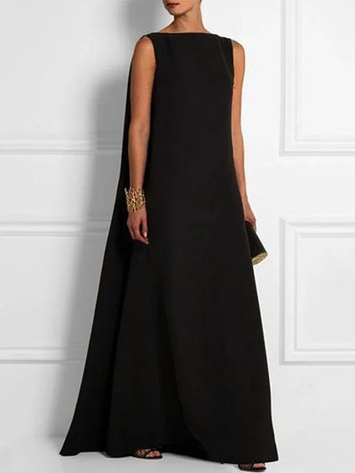 Yasmin - Sleeveless open back maxi dress