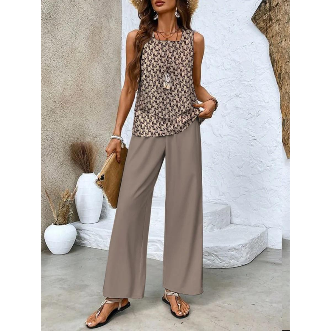 Lightweight summer set for women, ideal for warm days and casual outings
