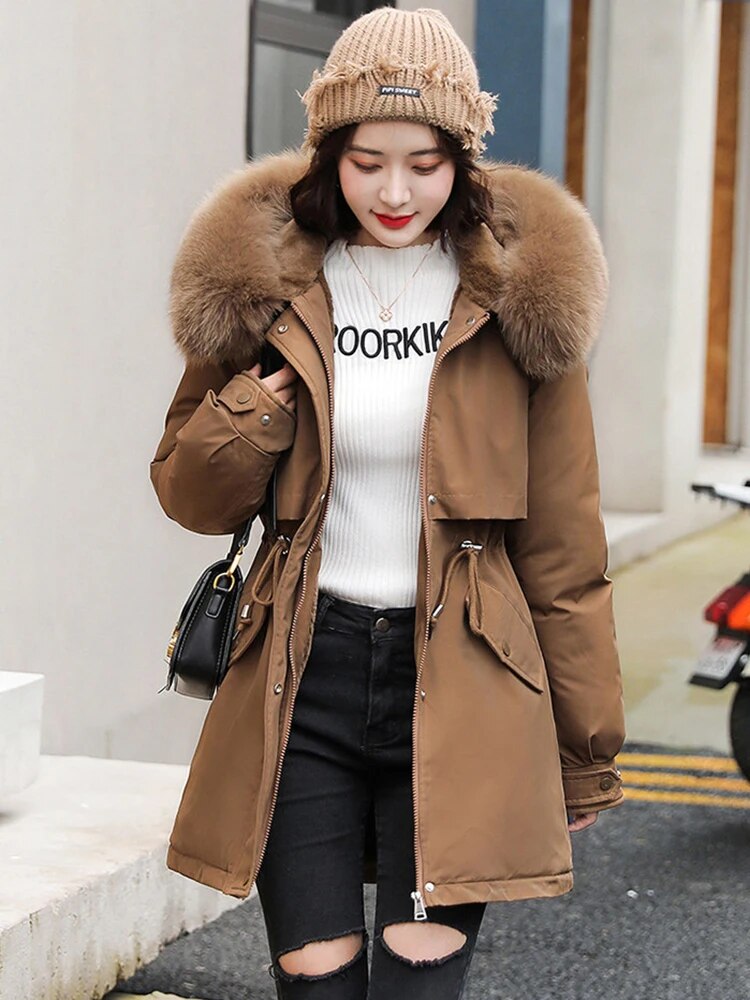 Women's Hooded Jacket | Thermal Coat | Waterproof Outdoor Parka