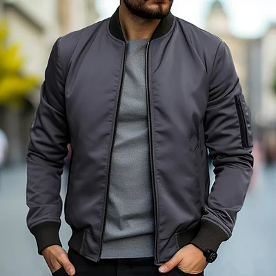 Stylish men's bomber jacket for a modern look