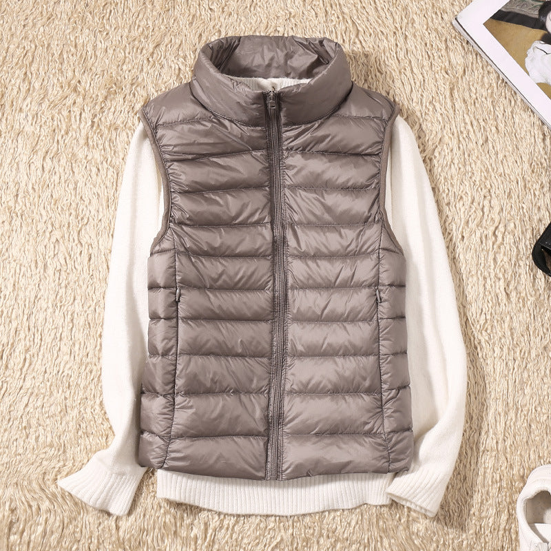 Elegant women's vest, ideal for mid-season and versatile use