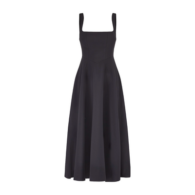 Elegant midi dress for women with a sophisticated and versatile design