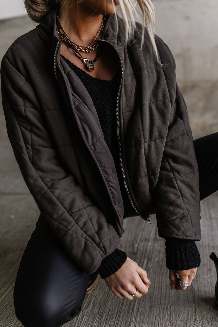 Arctic Comfort Padded Jacket - Slate Grey