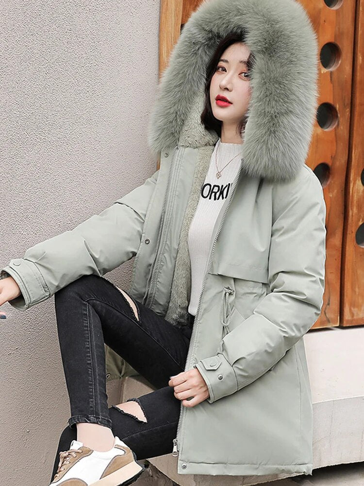 Women's Hooded Jacket | Thermal Coat | Waterproof Outdoor Parka