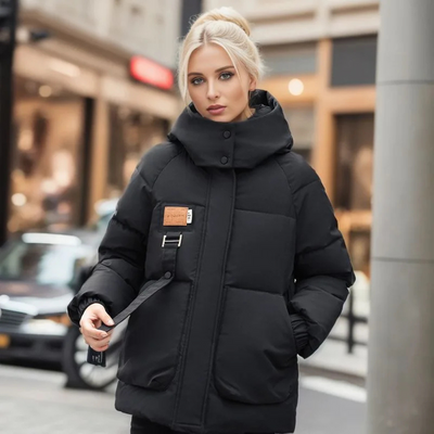 Women's winter jacket with a modern and comfortable design
