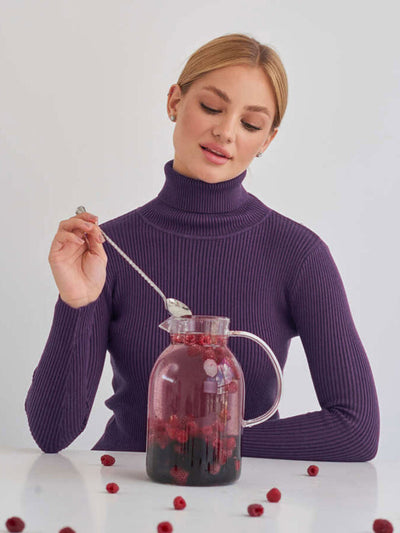Women's Turtleneck Sweater - Fall Essentials and Warm Knit