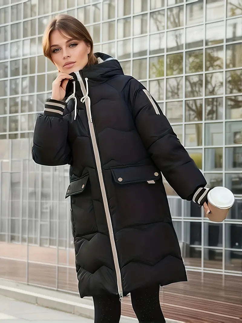 Women's casual mid-length coat for daily wear