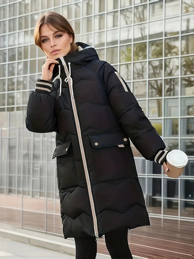 Women's casual mid-length coat for daily wear