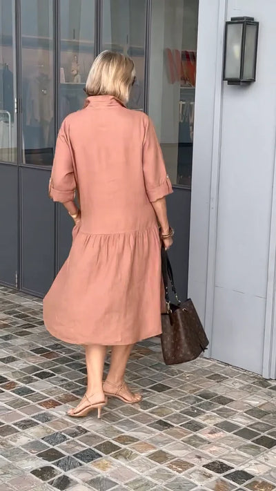 Leyre - New Casual Linen and Cotton Dress for Women