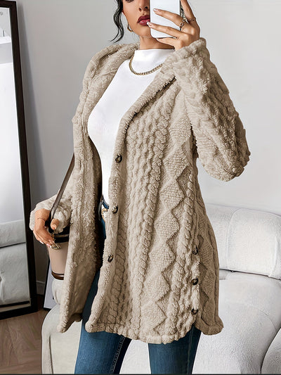 Cozy hooded jacket, ideal for the cold