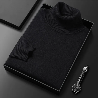 Fitted turtleneck sweater for autumn and winter