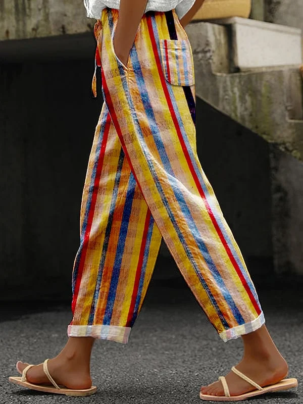 Indira - Women's Printed Casual Pants