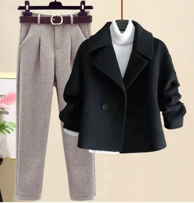 Elegant three-piece winter set: Ideal for cold days