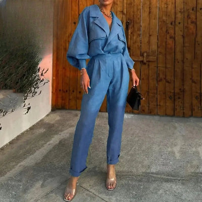 Karla - Two Piece Set - Long Sleeve Casual Suit
