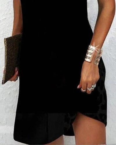 Mariam - Casual sleeveless round neck ruched dress