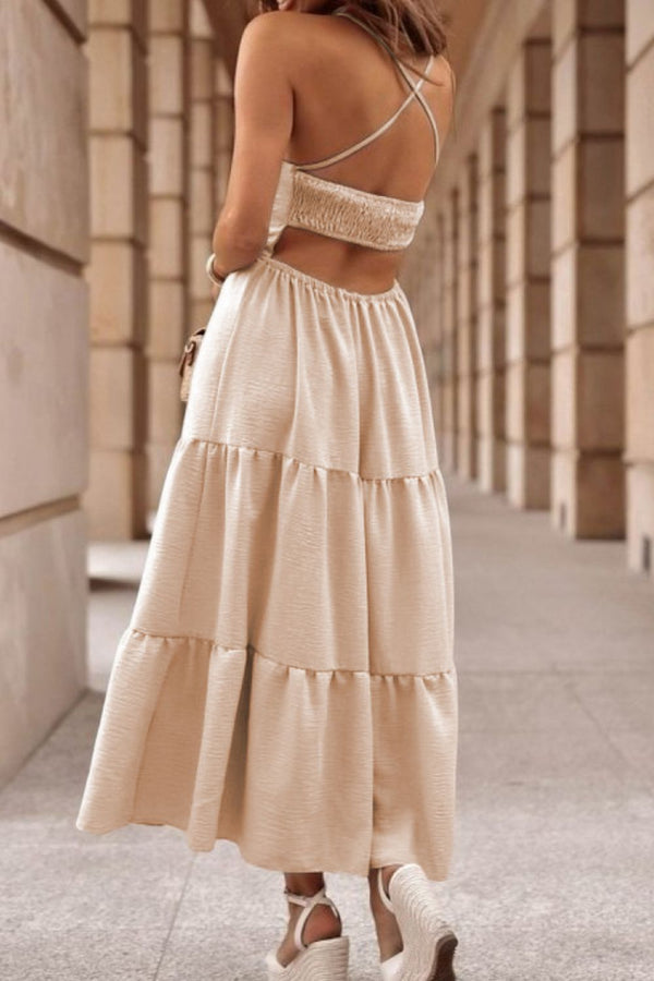 Mia | Multi-layered dress with crisscross straps