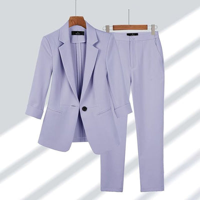 Elegant women's formal jacket and pants set