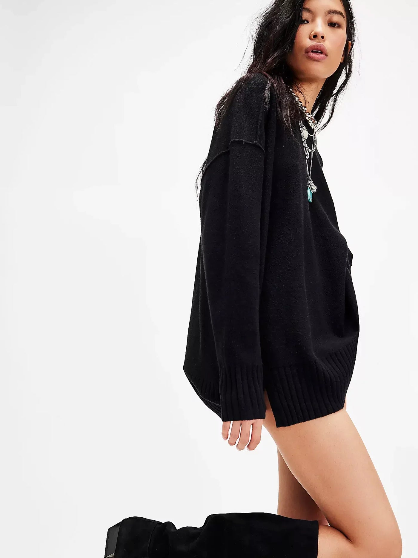 Elegant set: sweater and skirt for every day