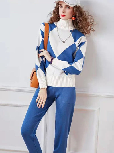 Women's sweater and pants set, modern and comfortable for winter