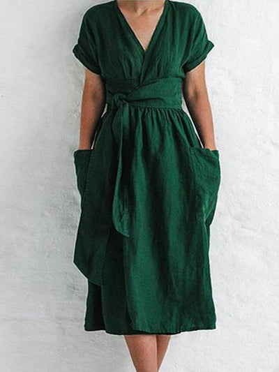 Gabriela - Women's Casual Solid Color Strappy Dress