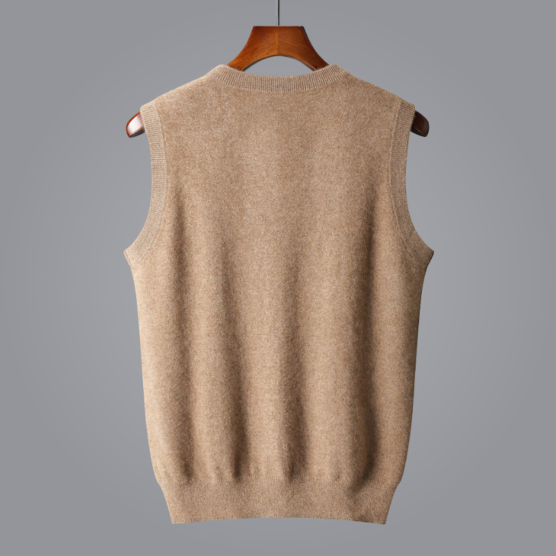 Women's V-neck Sleeveless Vest Modern Casual Style