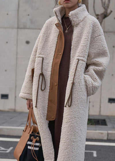 Hug Plus Size Winter Coat with High Neck and Cord - Elegant Outerwear for Cold Weather