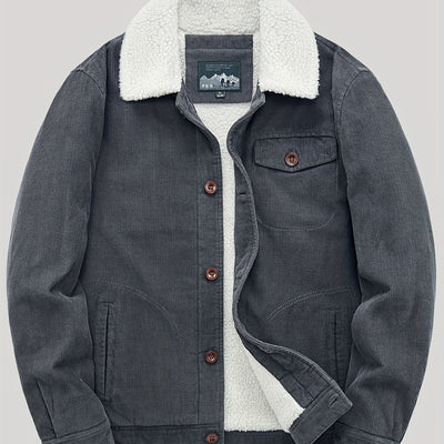Men's Full-Zip Jacket, Lightweight and Warm for Outdoor Activities in Winter