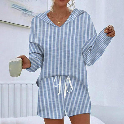 Marina - Exclusive two-piece hooded striped set