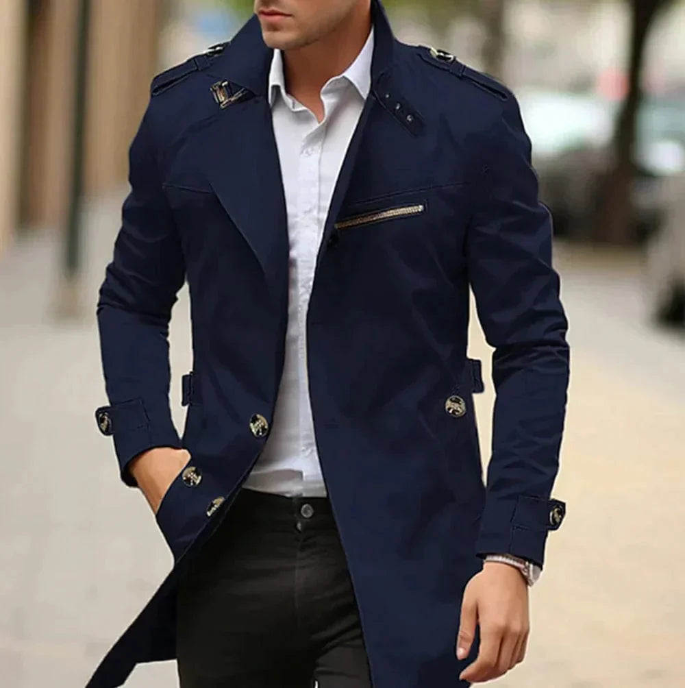 Elegant trench coat for men: style and comfort in every move