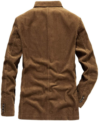 Men's vintage coat in classic brown