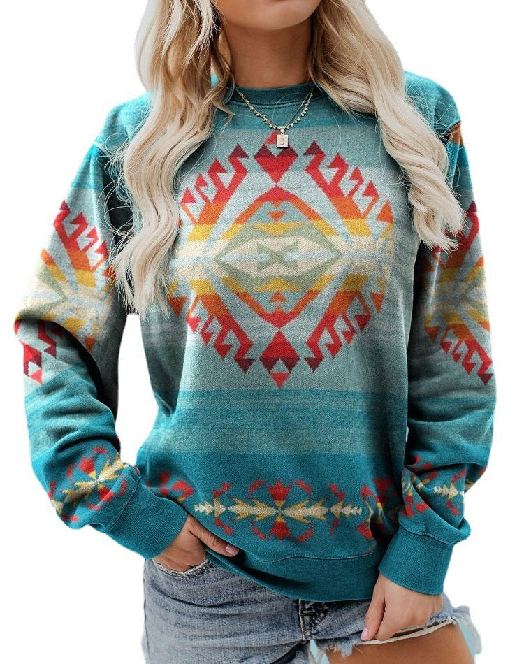 Spectacular and modern sweater with a bright print