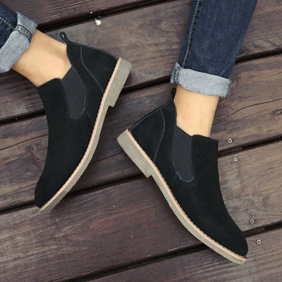 Men's Retro Style Autumn Slip-On Ankle Boots
