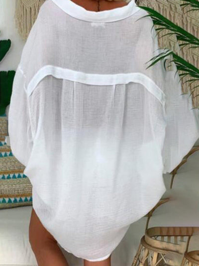 Linda - Casual Long Sleeve Shirt in Plus Size