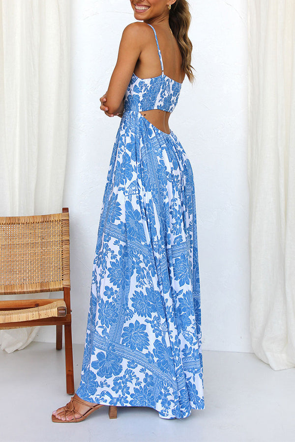Diana - Elegant Sleeveless Printed Dress