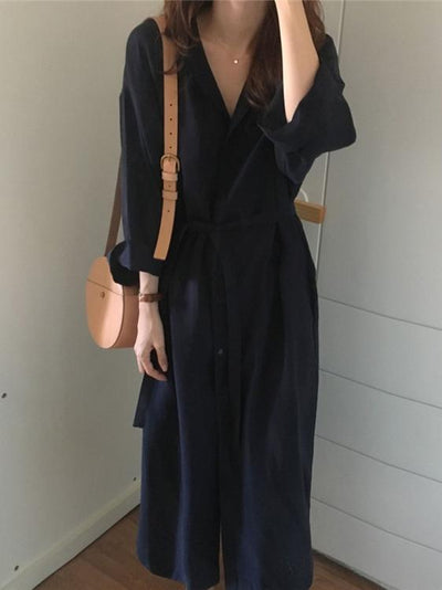 Abigail - Effortlessly Chic Draped Long Coat
