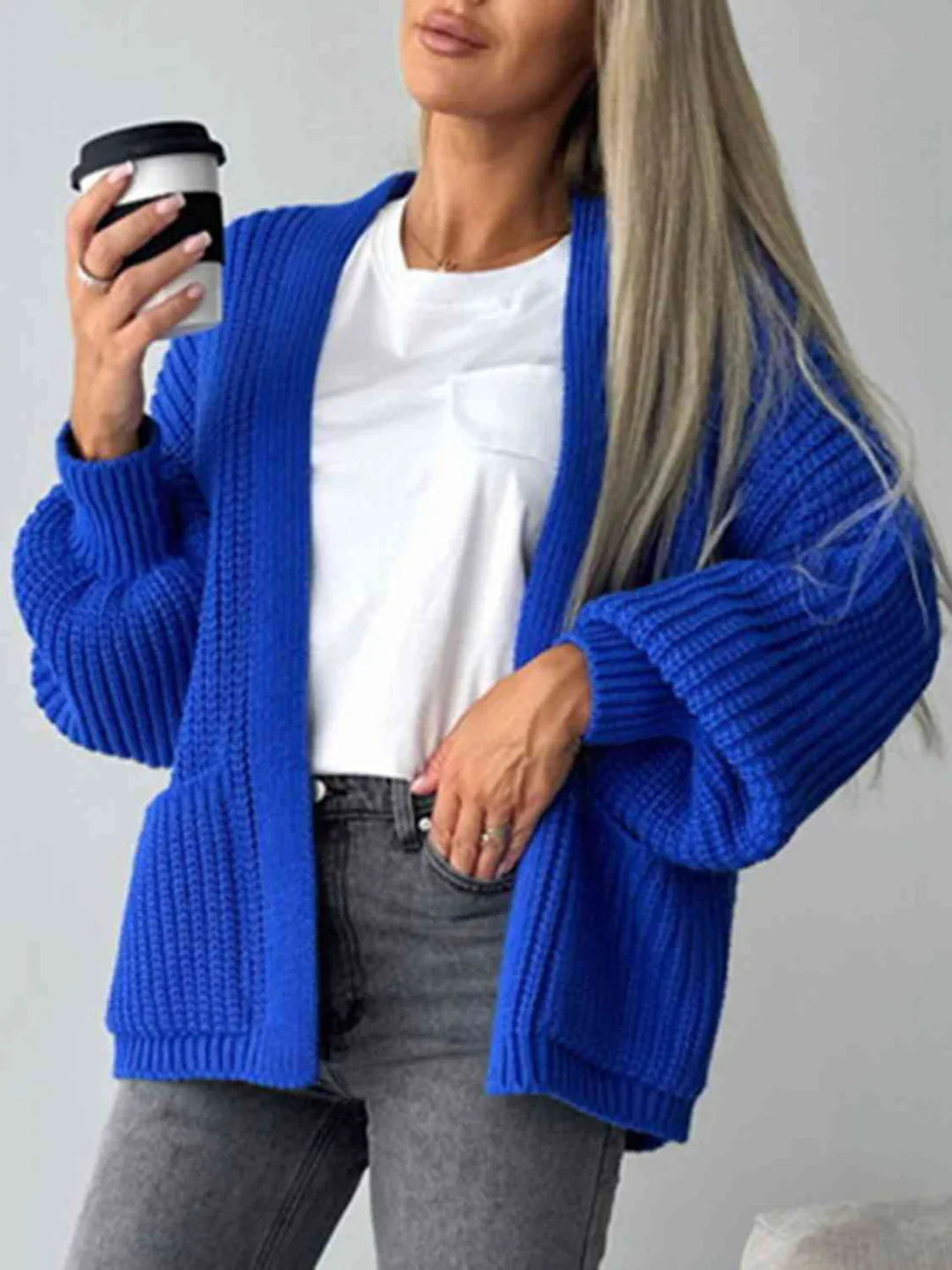 Elegant open-front cardigan: style and comfort for every day