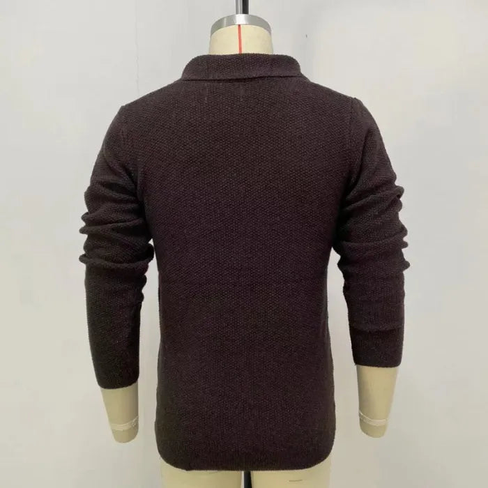 Men's Casual Jacket with Mao Collar – Elegant and Warm Design