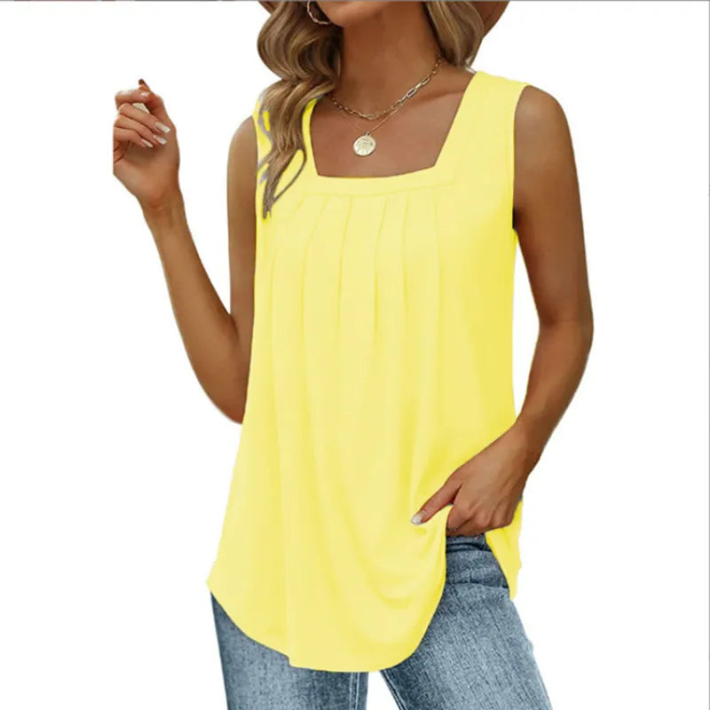 Women's must-have summer square neck tank top