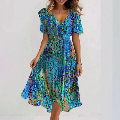 Summer dress with an elegant and feminine design