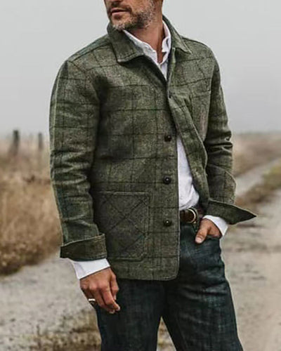 Men's jacket with wide sleeves and elegant lapels for a confident style