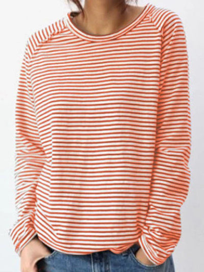 She - Striped Long Sleeve T-Shirt