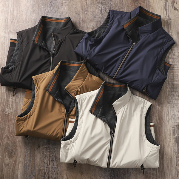Modern Men's Vest with Versatile Design