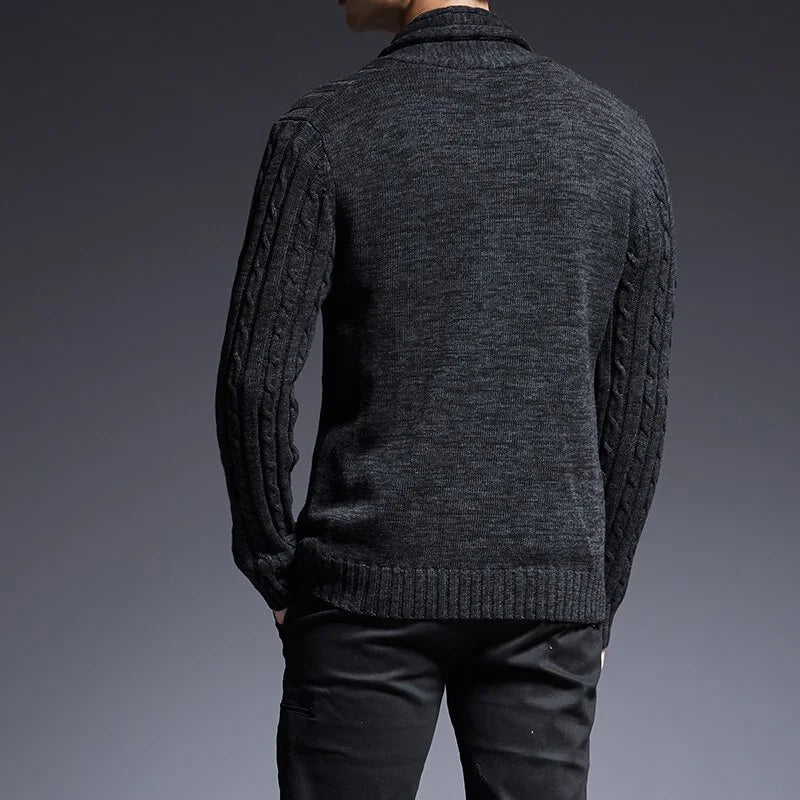 Men's Slim Fit Cardigan - High Quality Casual Style for Autumn