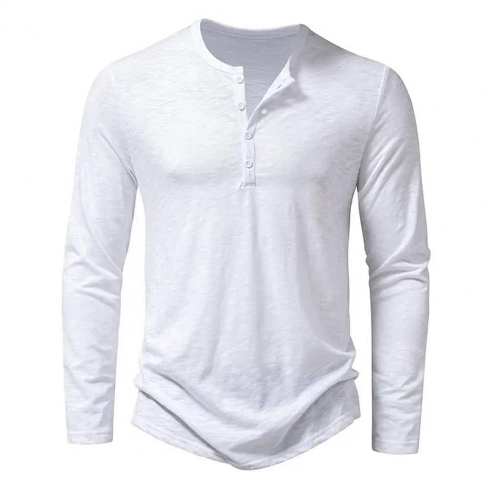 Men's long-sleeved shirt with a casual and modern style