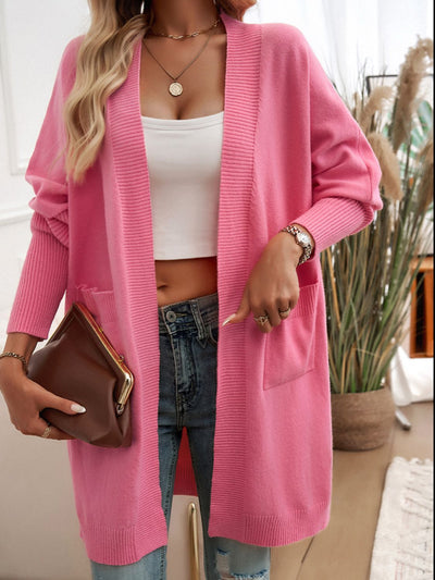 Long Sleeve Open Cardigan - Elegant and Warm Garment for All Occasions