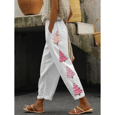 Lauren - Color Block Elastic Waist Pants