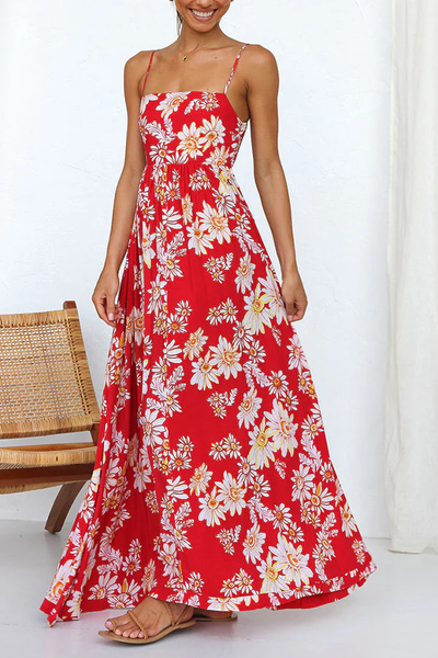 Micaela - Elegant Sleeveless Printed Dress