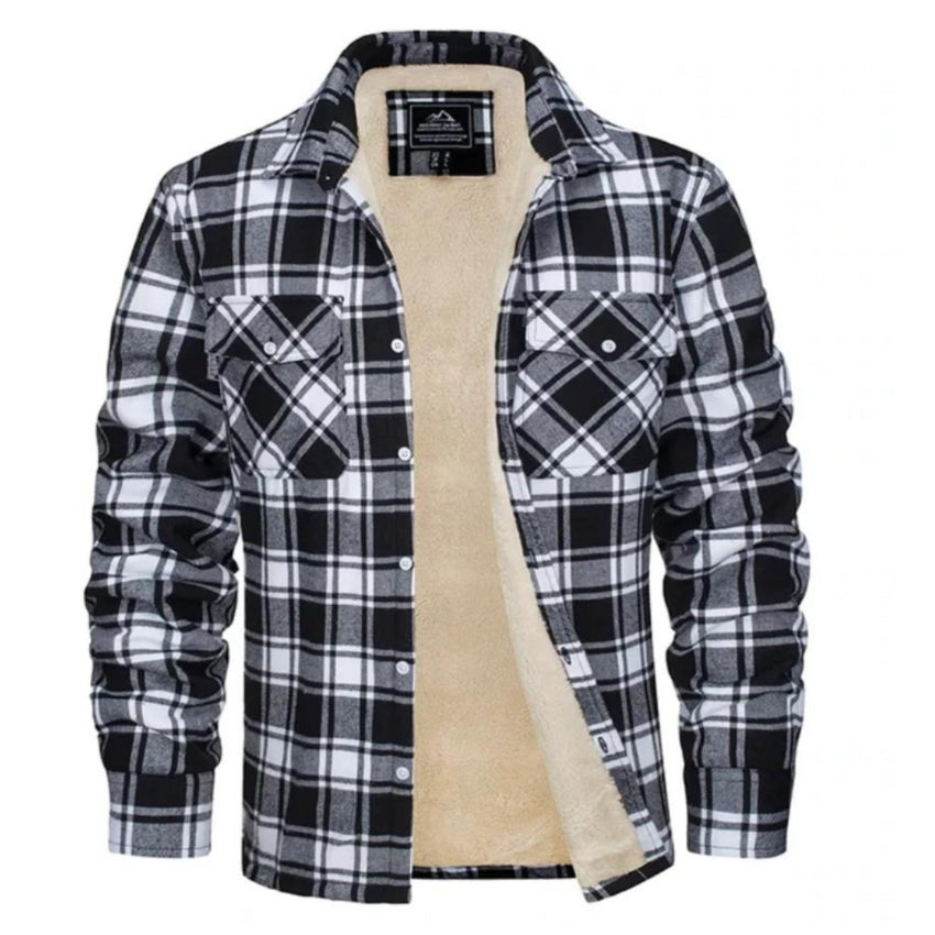 Modern and warm design men's long-sleeved shirt